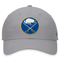Casquette ajustable pour hommes Fanatics Grey Buffalo Sabres Extra Time