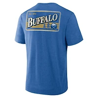 T-shirt Fan Lanes Tri-Blend pour hommes Fanatics Heather Royal Buffalo Sabres