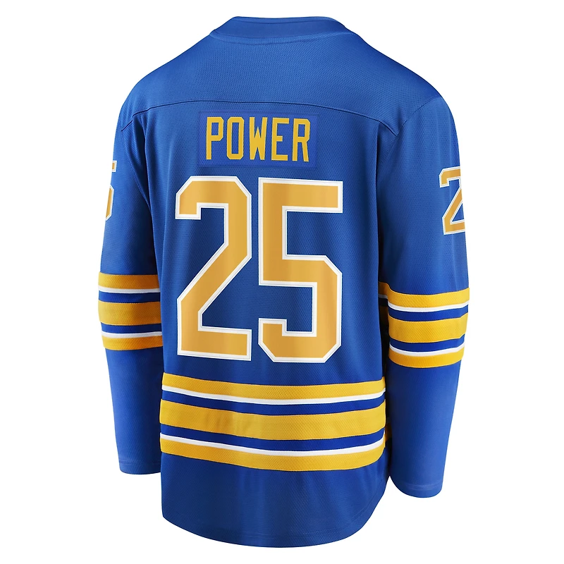 Maillot de joueur échappé à domicile Fanatics Owen Power Royal Buffalo Sabres pour hommes