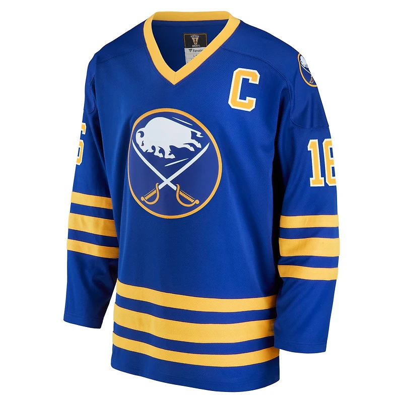 Men's Fanatics Pat LaFontaine Royal Buffalo Sabres Breakaway Retired Player Jersey