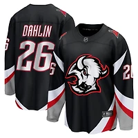 Maillot de joueur suppléant Premier Breakaway noir des Sabres Buffalo Fanatics Rasmus Dahlin pour hommes