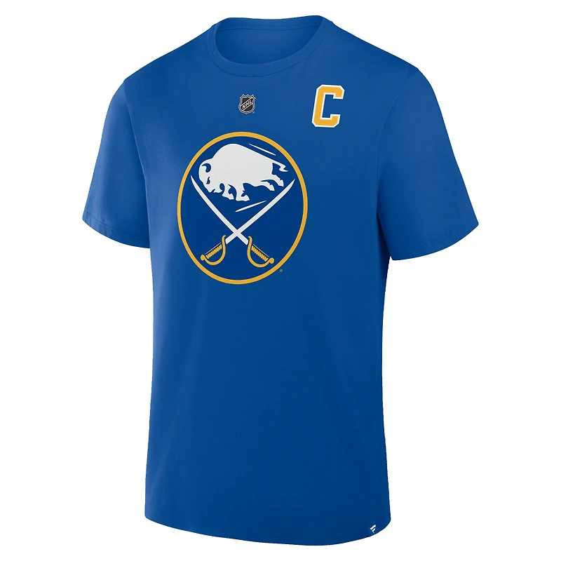 Men's Fanatics Rasmus Dahlin Royal Buffalo Sabres Authentic Stack Name & Number T-Shirt