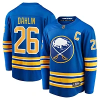 Men's Fanatics Rasmus Dahlin Royal Buffalo Sabres Home Captain Patch Breakaway Jersey