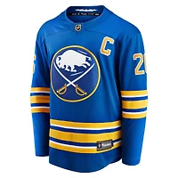 Men's Fanatics Rasmus Dahlin Royal Buffalo Sabres Home Captain Patch Breakaway Jersey