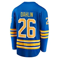 Men's Fanatics Rasmus Dahlin Royal Buffalo Sabres Home Captain Patch Breakaway Jersey