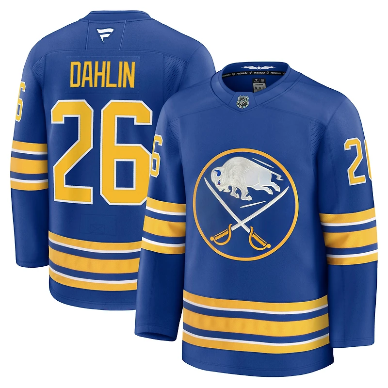 Maillot domicile premium Fanatics Rasmus Dahlin des Royal Buffalo Sabres pour hommes