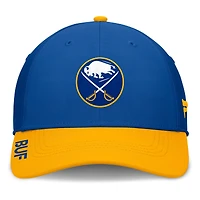 Men's Fanatics Royal/Gold Buffalo Sabres Authentic Pro Rink Flex Hat