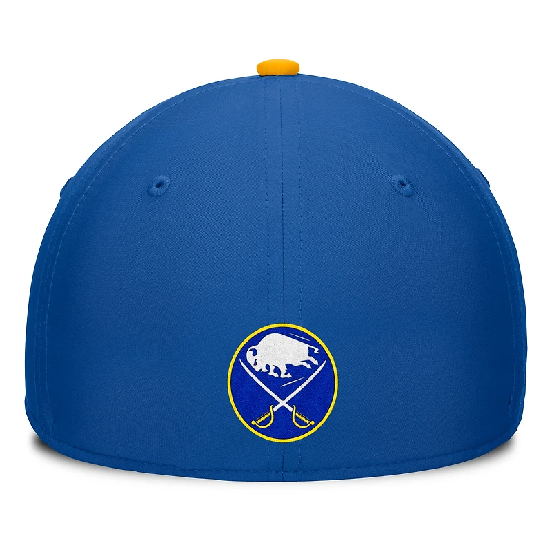 Casquette Flex authentique Pro Rink Team Code Fanatics Royal/Gold Buffalo Sabres pour homme