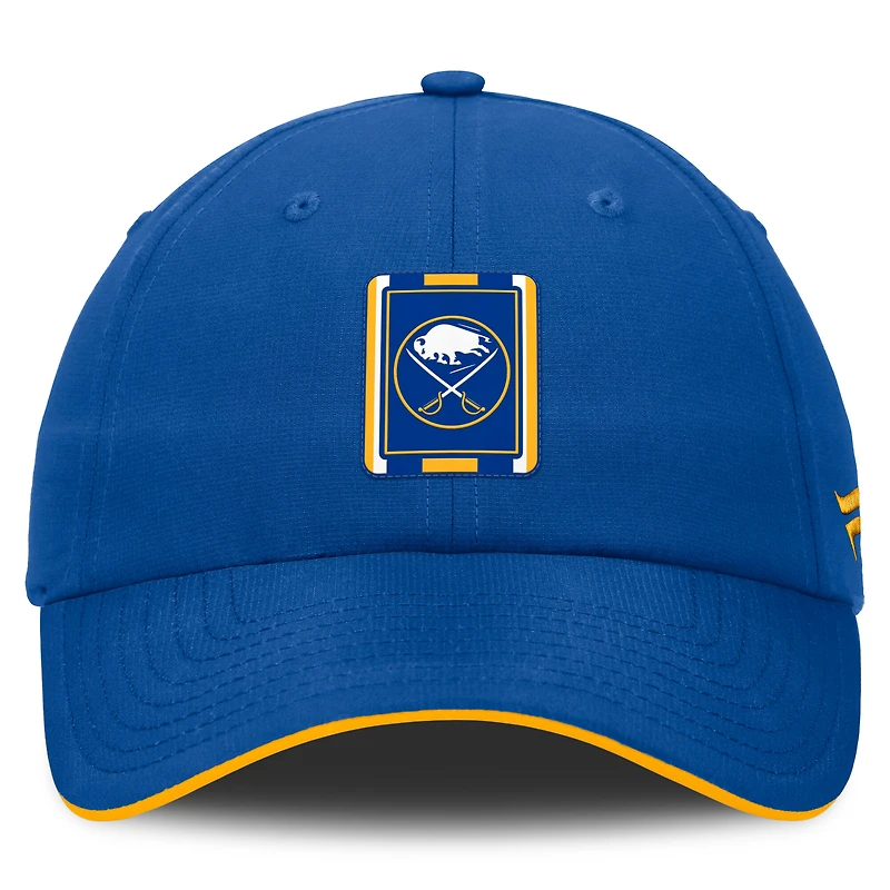 Casquette ajustable authentique Pro Ripstop Royal/Gold Buffalo Sabres Fanatics pour homme