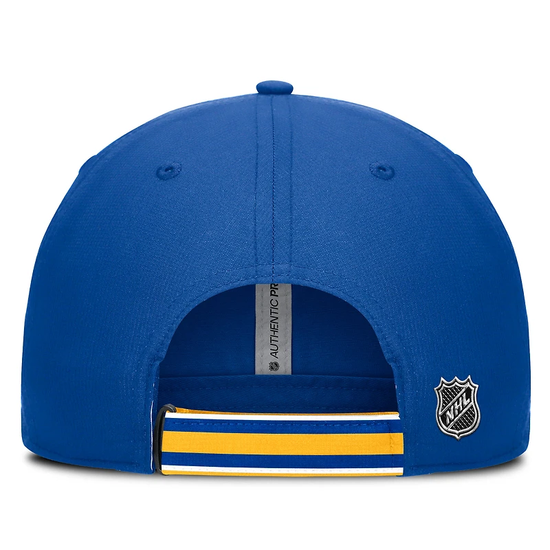 Casquette ajustable authentique Pro Ripstop Royal/Gold Buffalo Sabres Fanatics pour homme