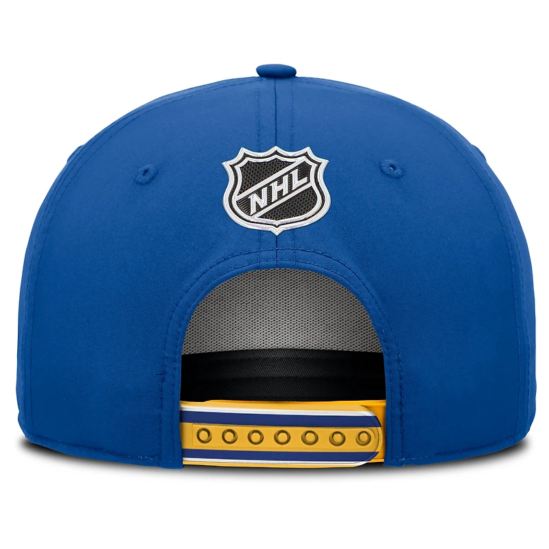 Men's Fanatics Royal Buffalo Sabres 2025 NHL Draft Authentic Pro On-Stage Podium A-Frame Adjustable Hat