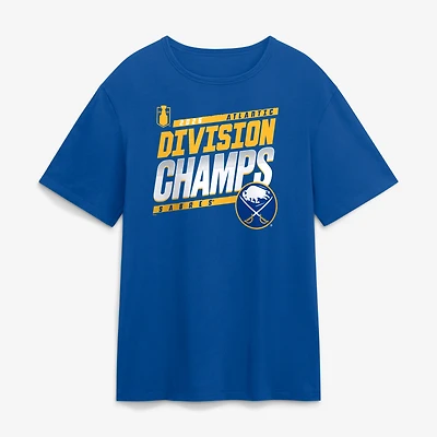 T-shirt Fanatics Royal Buffalo Sabres Champions de la Division Atlantique 2026 pour hommes