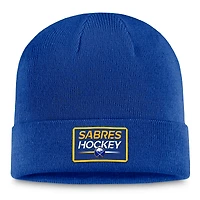 Bonnet en tricot à revers authentique Pro Fanatics Royal Buffalo Sabres pour hommes