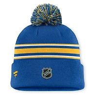 Bonnet en tricot à revers et pompon authentique Pro Rink des Royal Buffalo Sabres Fanatics pour homme