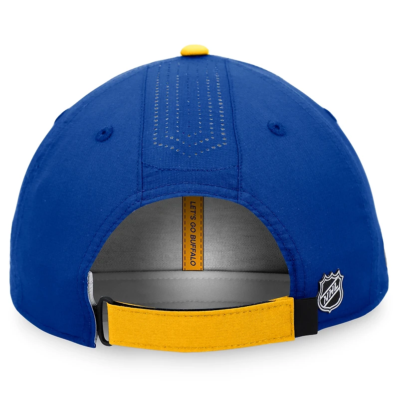 Men's Fanatics Royal Buffalo Sabres Authentic Pro Rink Pinnacle Adjustable Hat