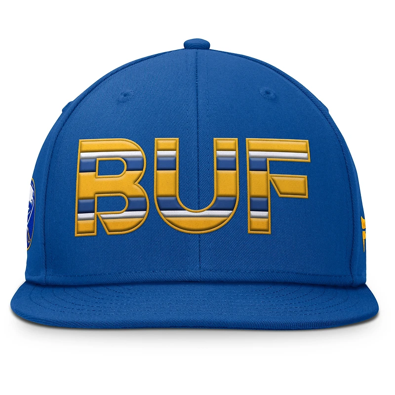 Men's Fanatics Royal Buffalo Sabres Authentic Pro Rink Snapback Hat