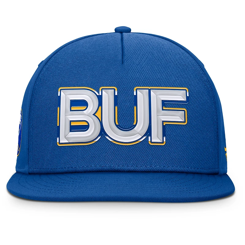 Casquette Snapback authentique Pro Rink Team Code des Royal Buffalo Sabres Fanatics pour hommes