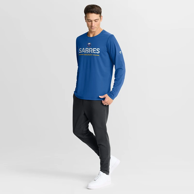 Men's Fanatics Royal Buffalo Sabres Authentic Pro Rink Tech Long Sleeve T-Shirt
