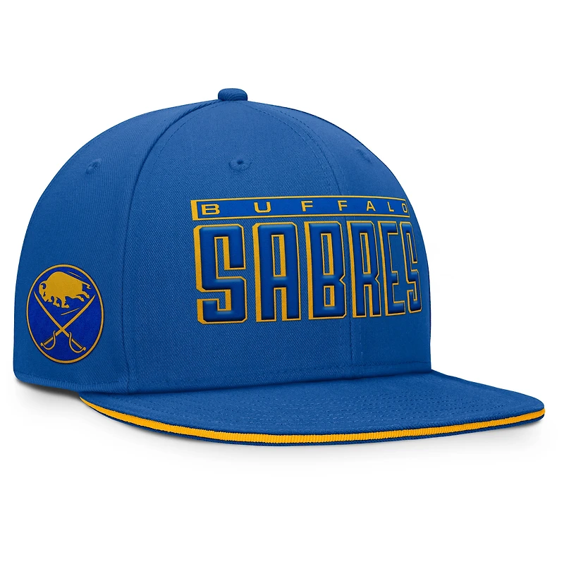 Men's Fanatics Royal Buffalo Sabres Fundamental Gino Stack Snapback Hat