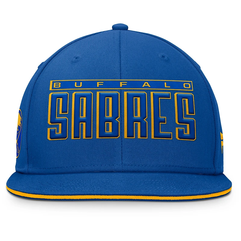 Men's Fanatics Royal Buffalo Sabres Fundamental Gino Stack Snapback Hat