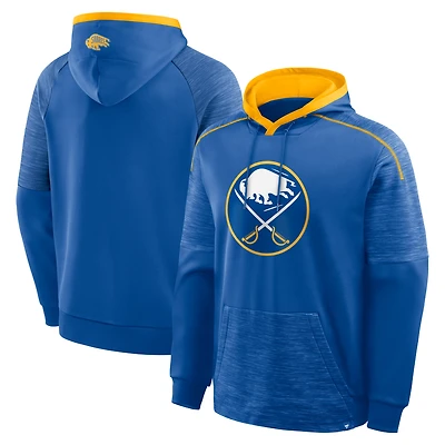 Men's Fanatics Royal Buffalo Sabres Goaltender Defender Pullover Hoodie