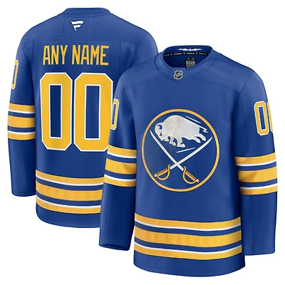 Maillot personnalisé haut de gamme Fanatics Royal Buffalo Sabres Domicile pour hommes