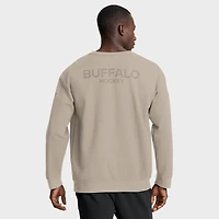 Men's Fanatics Tan Buffalo Sabres Authentic Pro Road Tri-Blend Sweatshirt