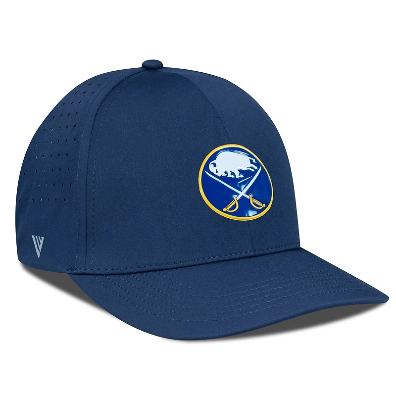 Casquette Zeta Insignia Core Flex bleu marine pour homme de Levelwear Buffalo Sabres