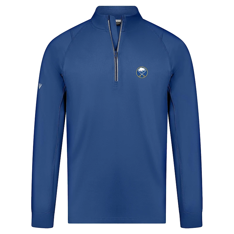 Pull-over zippé quart de tour Theory Insignia Core Raglan pour homme Levelwear Royal Buffalo Sabres