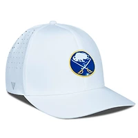 Casquette Zeta Insignia Core Flex pour homme des Sabres de Buffalo blancs Levelwear