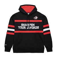 Sweat à capuche Mitchell & Ness pour homme avec slogan de l'entraîneur-chef des Buffalo Sabres noir
