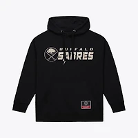 Sweat à capuche camouflage True Timber des Sabres noirs de Mitchell & Ness pour homme