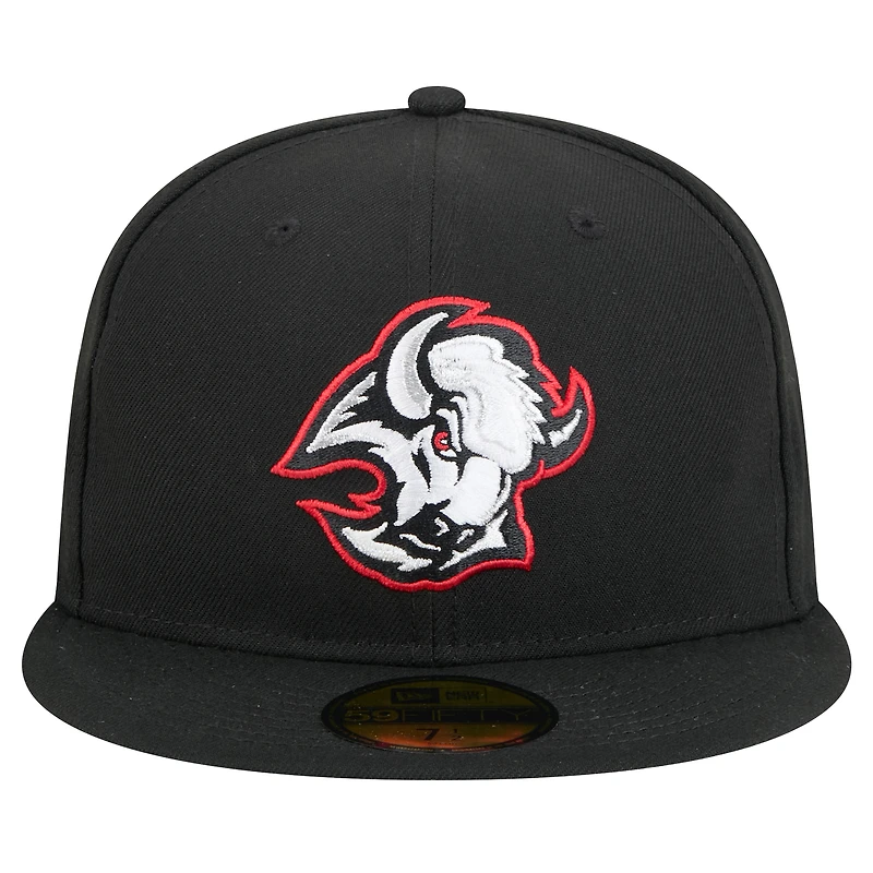 Men's New Era  Black Buffalo Sabres Core 59FIFTY Fitted Hat