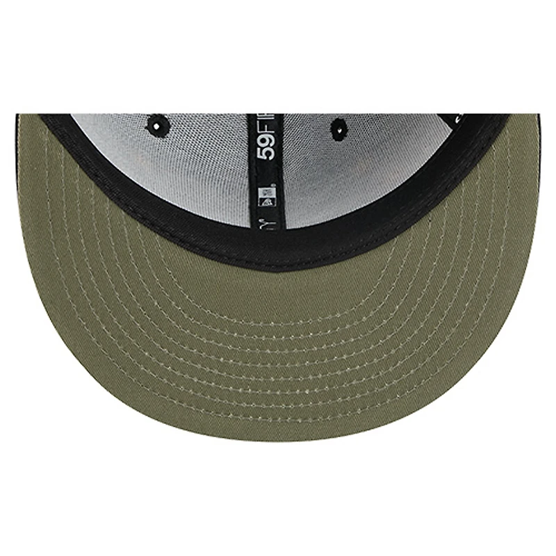 Men's New Era  Black Buffalo Sabres Military Appreciation Digital Camo Stars 59FIFTY Fitted Hat