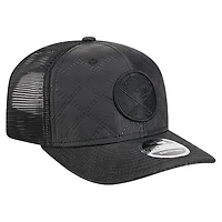 Casquette de camionneur ajustable New Era 9SEVENTY en nylon matelassé noir Buffalo Sabres pour homme
