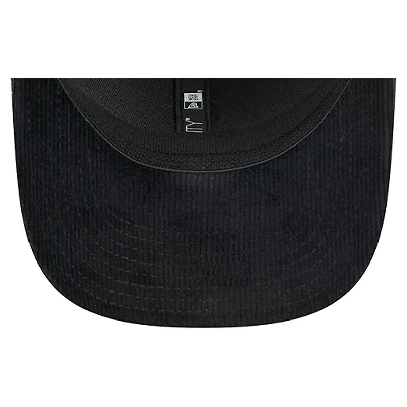 Men's New Era  Black Buffalo Sabres Quilted Nylon 9SEVENTY Adjustable Trucker Hat