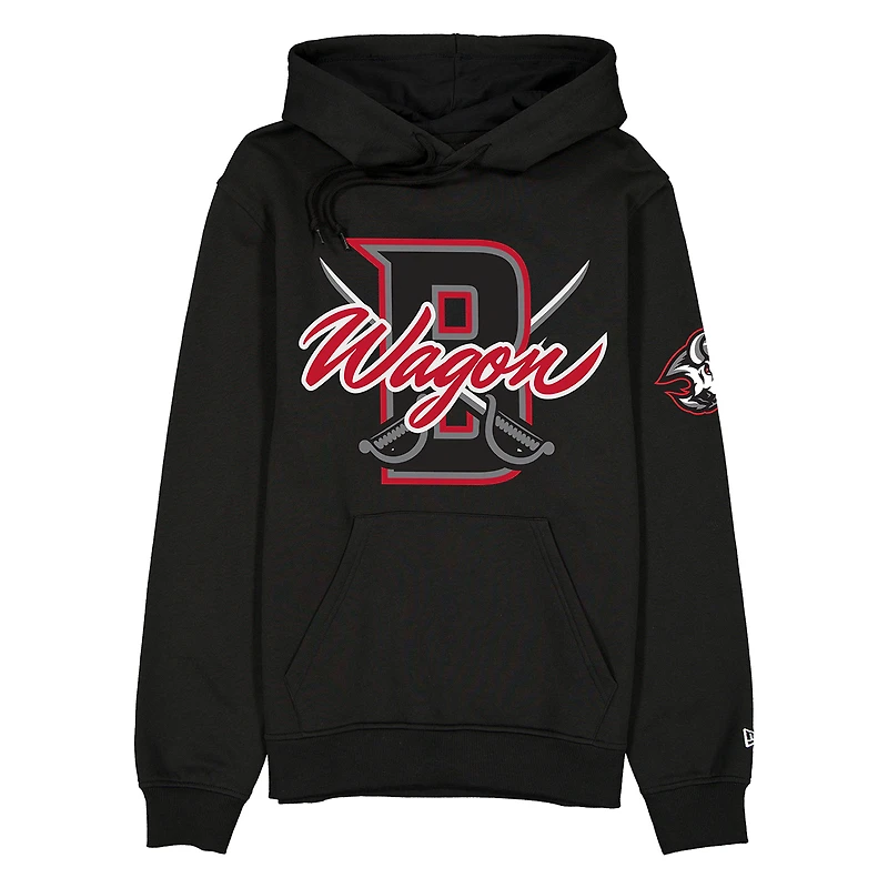 Sweat à capuche New Era pour homme, couleur crème, motif Buffalo Sabres Wagon Defender