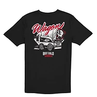 T-shirt New Era noir pour homme Buffalo Sabres Wagon Defender