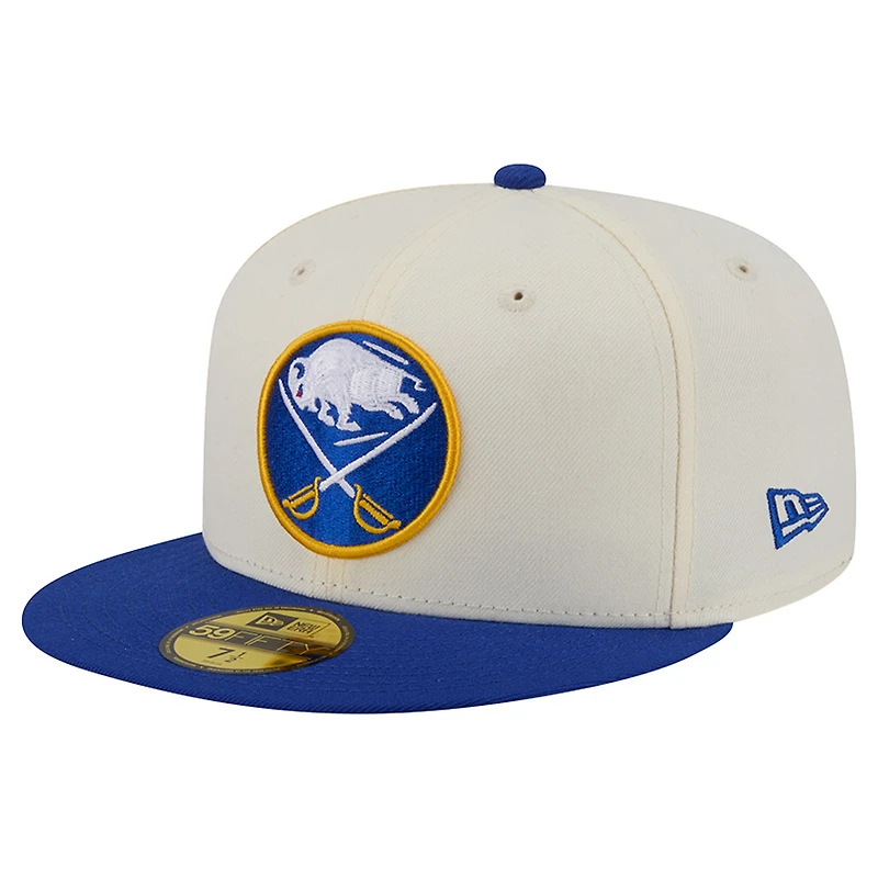 Men's New Era Cream Buffalo Sabres 250th Anniversary of the United States Two-Tone 59FIFTY Fitted Hat