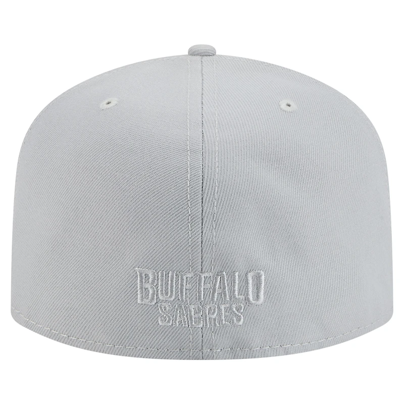 Casquette ajustée A-Frame 59FIFTY pour homme New Era avec pack de couleurs Buffalo Sabres gris