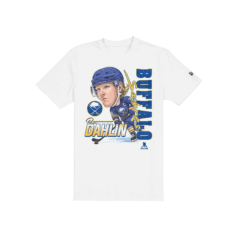 Men's New Era Rasmus Dahlin White Buffalo Sabres Graphic T-Shirt