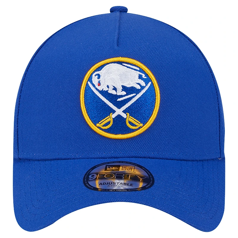 Men's New Era  Royal Buffalo Sabres Core A-Frame 9FORTY Adjustable Hat