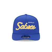 Men's New Era Royal Buffalo Sabres Script A-Frame 9FIFTY Snapback Hat