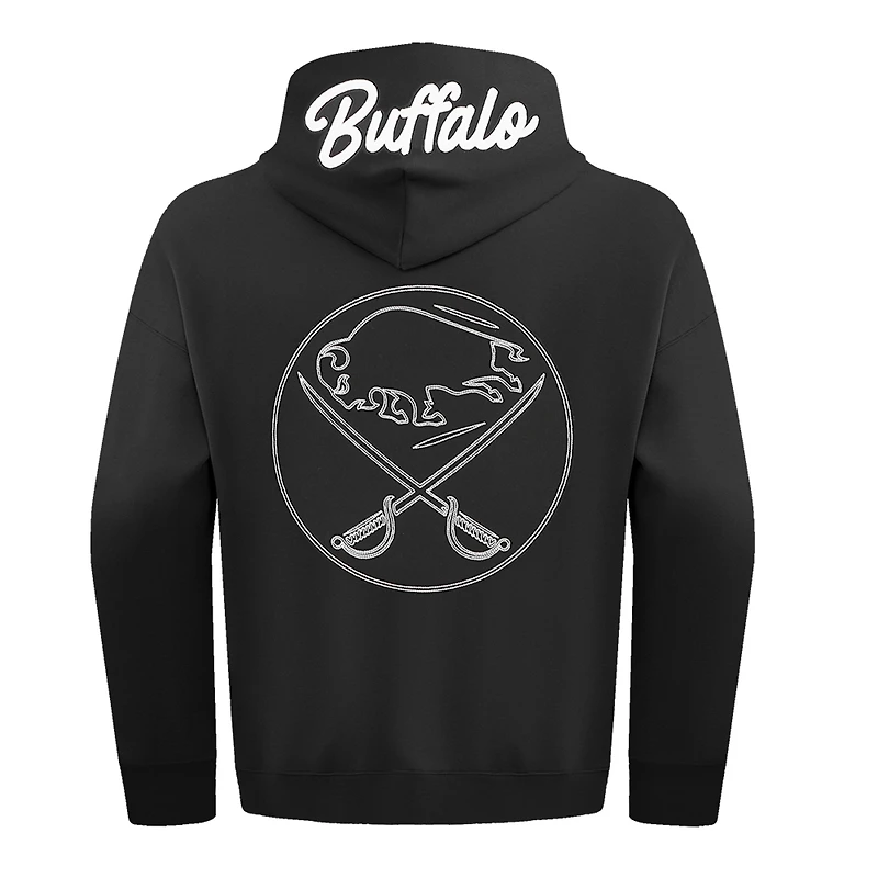 Men's Pro Standard  Black Buffalo Sabres Paint the City Pullover Hoodie
