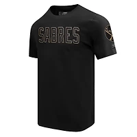 Men's Pro Standard Black Buffalo Sabres Wordmark T-Shirt