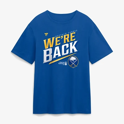 Men's Royal Buffalo Sabres 2026 Stanley Cup Playoffs Slogan T-Shirt