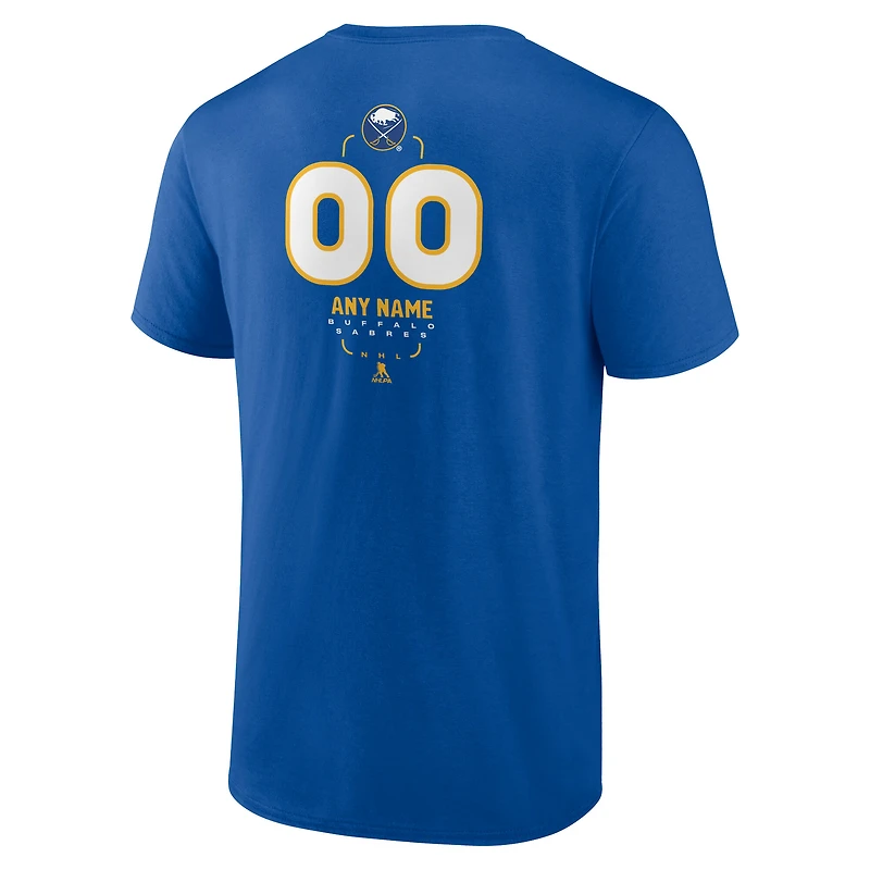 Men's Royal Buffalo Sabres Custom Midfielder T-Shirt