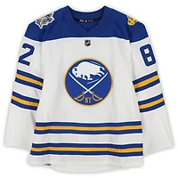 Nathan Beaulieu Buffalo Sabres Practice-Used #82 White adidas Jersey vs. New York Rangers on January 1, 2018 - NHL Winter Classic - Worn During Warm-Ups