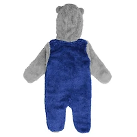 Dormeuse à fermeture éclair complète en polaire pour nouveau-né et nourrisson Royal Buffalo Sabres Game Nap Teddy Bunting