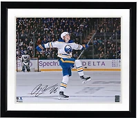 Rasmus Dahlin Buffalo Sabres Autographed 16" x 20" White Jersey Celebration Photograph
